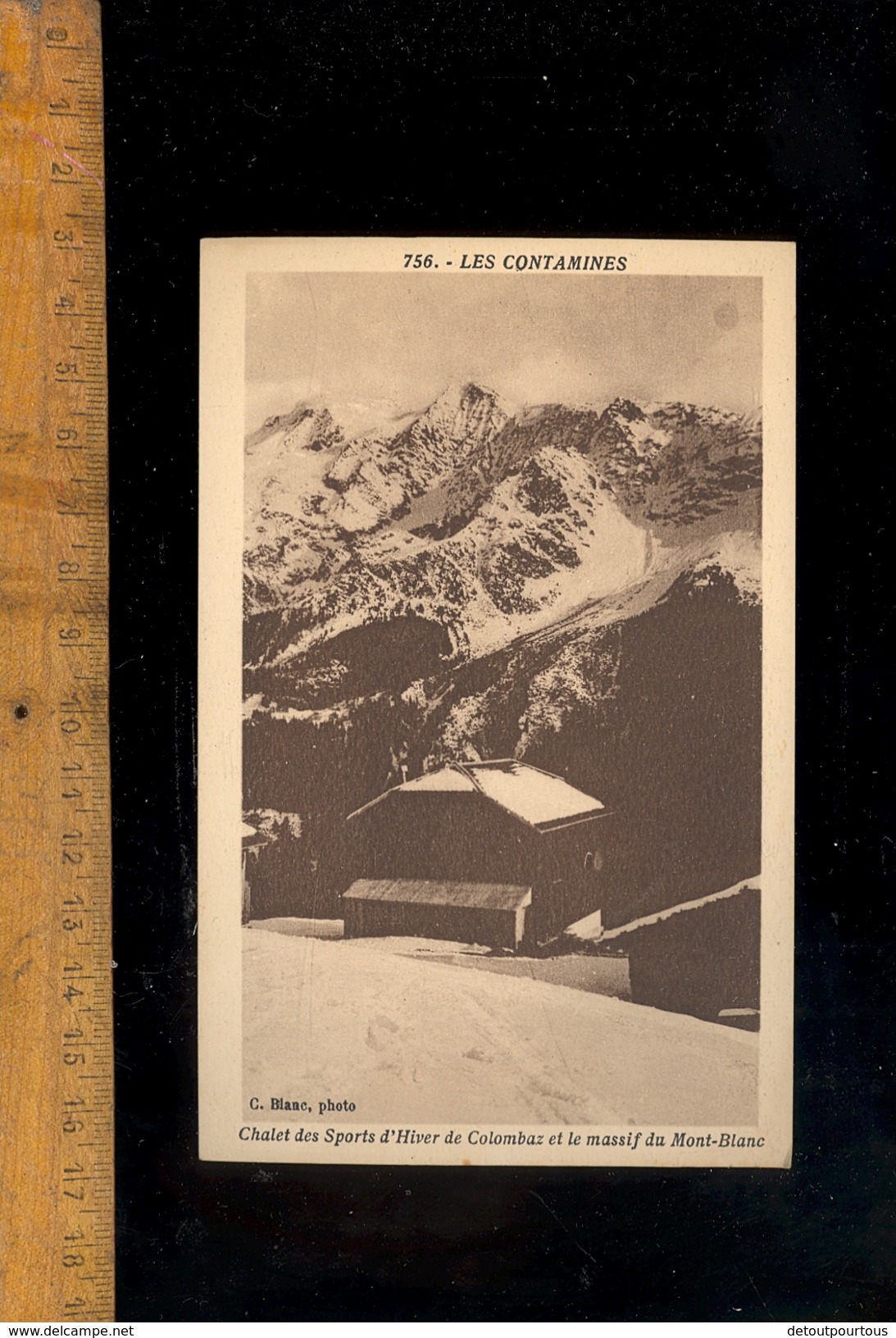 LES CONTAMINES Haute Savoie 74 : Chalet Des Sports D'hiver De Colombaz Et Massif Du Mont Blanc - Contamine-sur-Arve