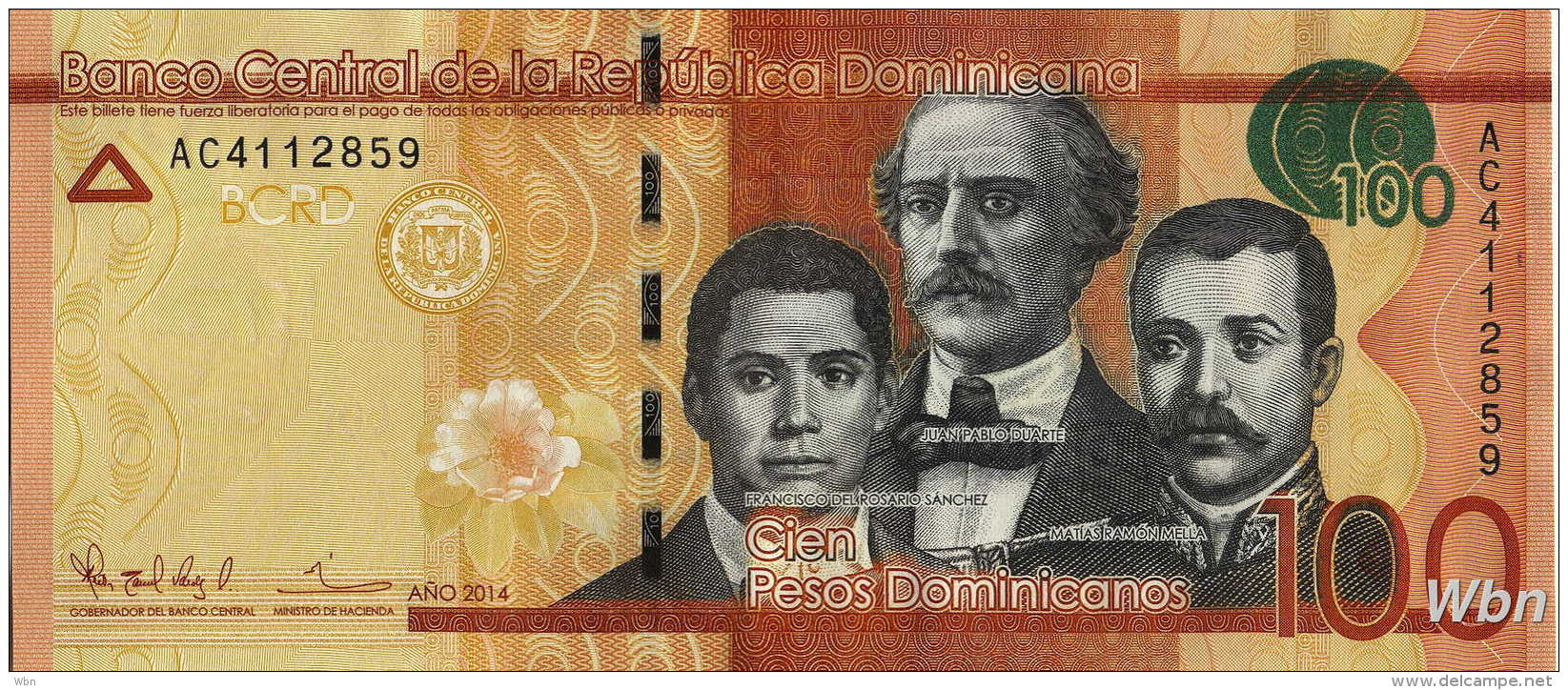 Dominican Républic 100 Pesos (Pnew) 2014 -UNC- - Dominicana