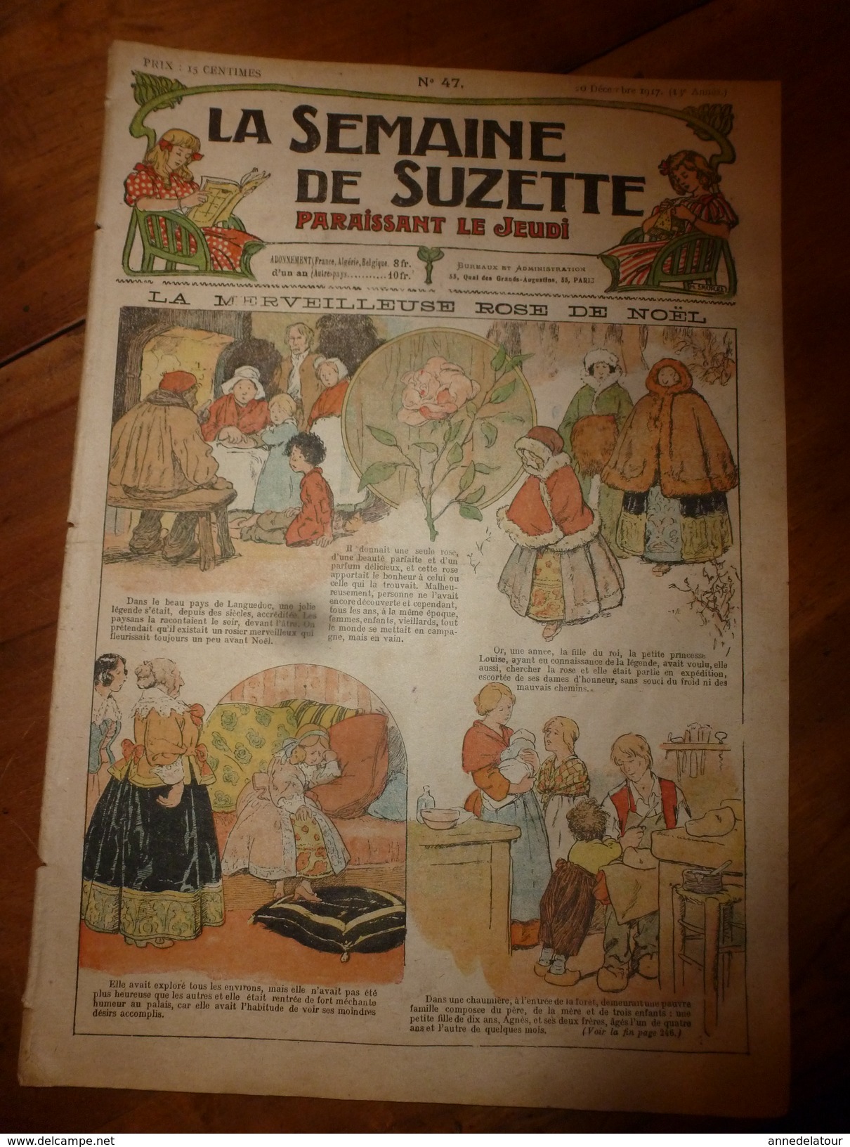 1917 La Merveilleuse Rose De Noël ; Comment Faire Soi-même Un Téléphone D' Appartement ; Etc (LSDS) - La Semaine De Suzette