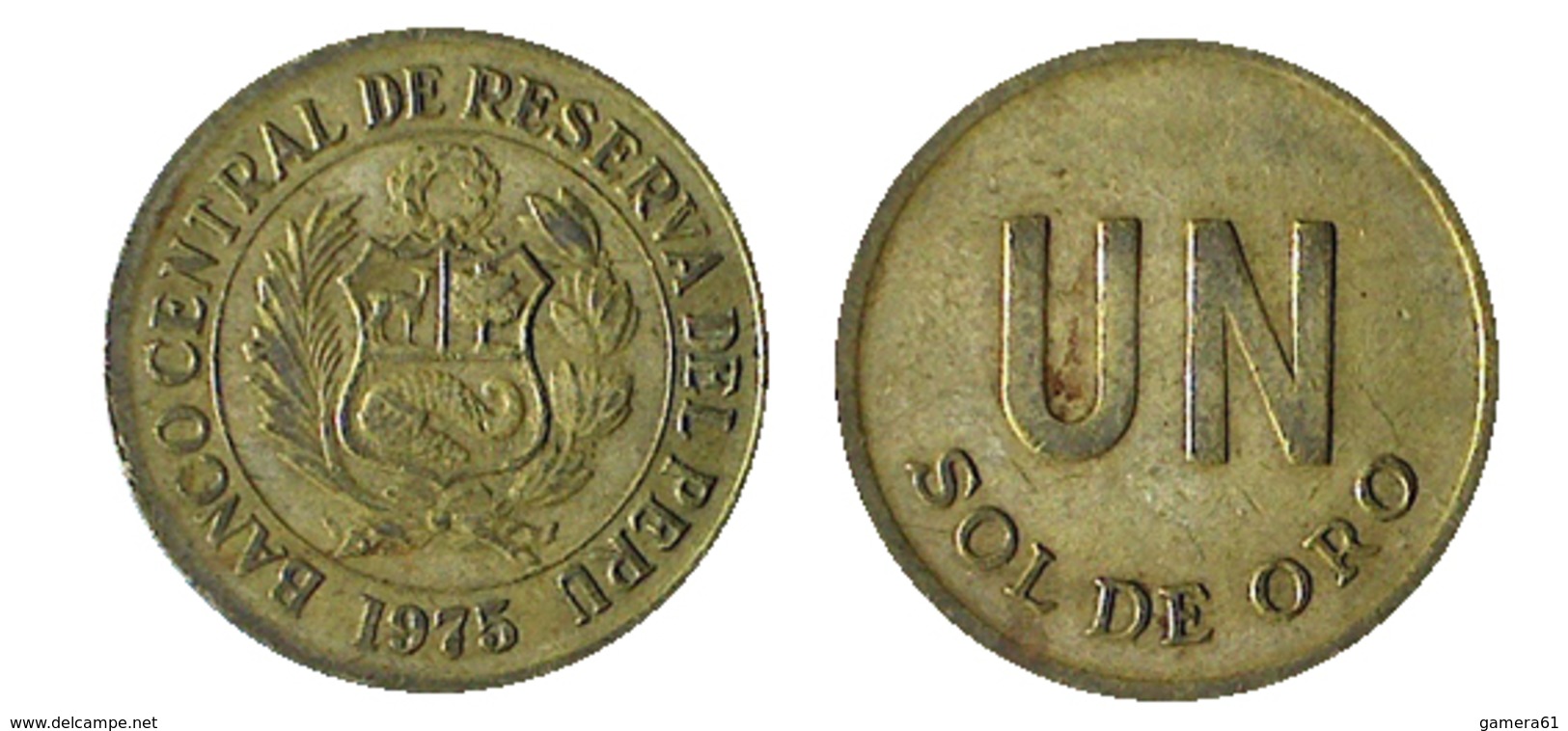 02699  MONETA COIN PERU UN SOL DE ORO 1975 - Pérou