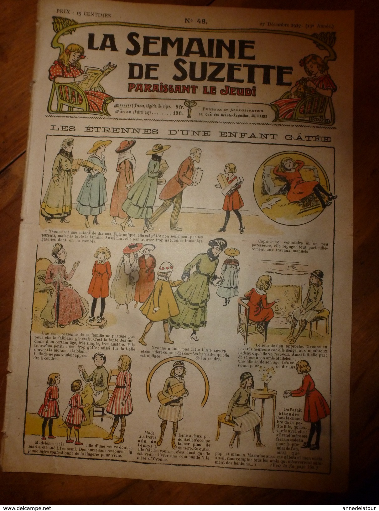 1917 Les étrennes D'une Enfant Gâtée ; Etc (LSDS)  LA SEMAINE DE SUZETTE - La Semaine De Suzette