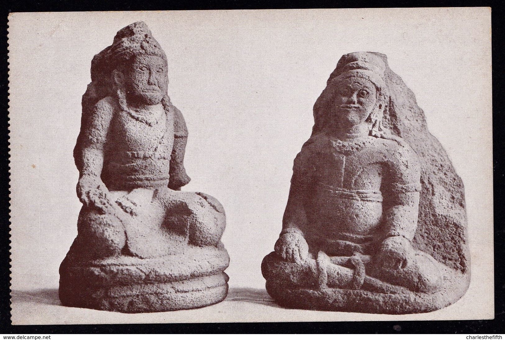 OLD CPA - INDONESIA - JAVA ** SOUL STATUES OF STONE - ( Images Of Ancestors ) **    !! - Indonésie