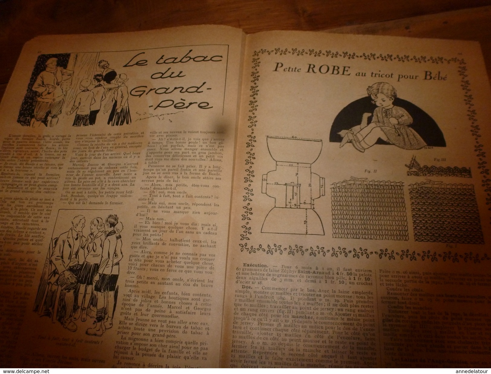 1937 LISETTE:Le Violon Magique D'Huguette Vorel (texte Et Dessins De René Louys);Petite Robe Au Tricot Pour Bébé;etc - Lisette