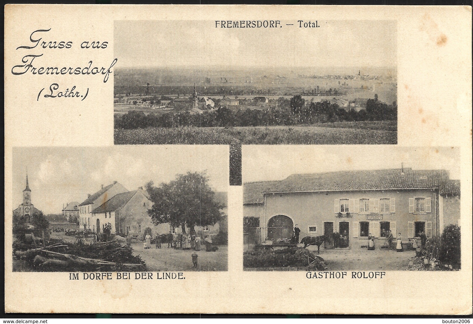 Fremestroff Fremersdorf 1918 Près De Freybouse Vahl Ebersing Lixing Grostenquin Morhange - Morhange