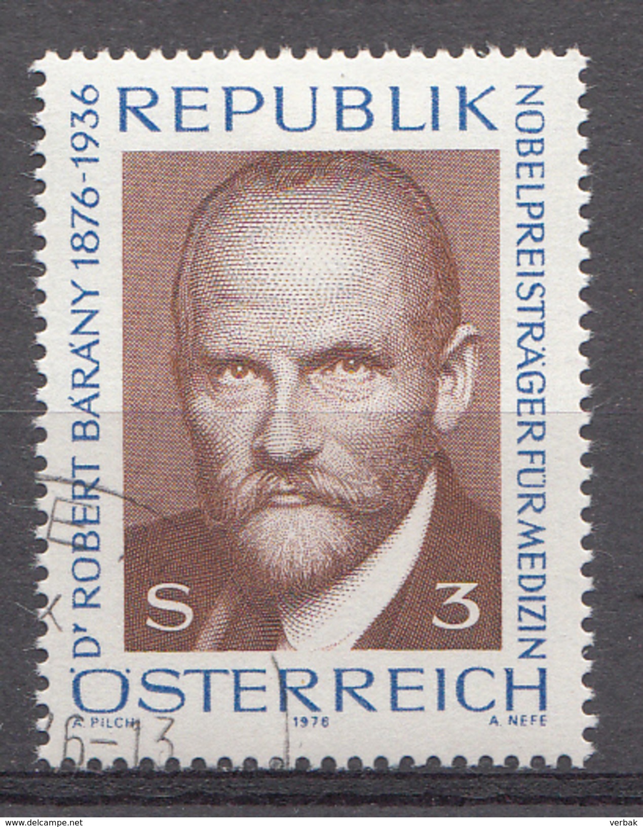 Autriche 1976  Mi.Nr: 1509 Geburtstag Von Robert Bárány  Oblitèré / Used / Gebruikt - Oblitérés