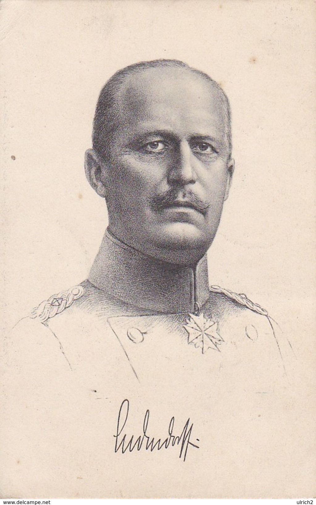 AK Generalleutnant Ludendorff - Feldpost Feldartillerie-Regiment 99 - 1915 (31668) - Hommes Politiques & Militaires