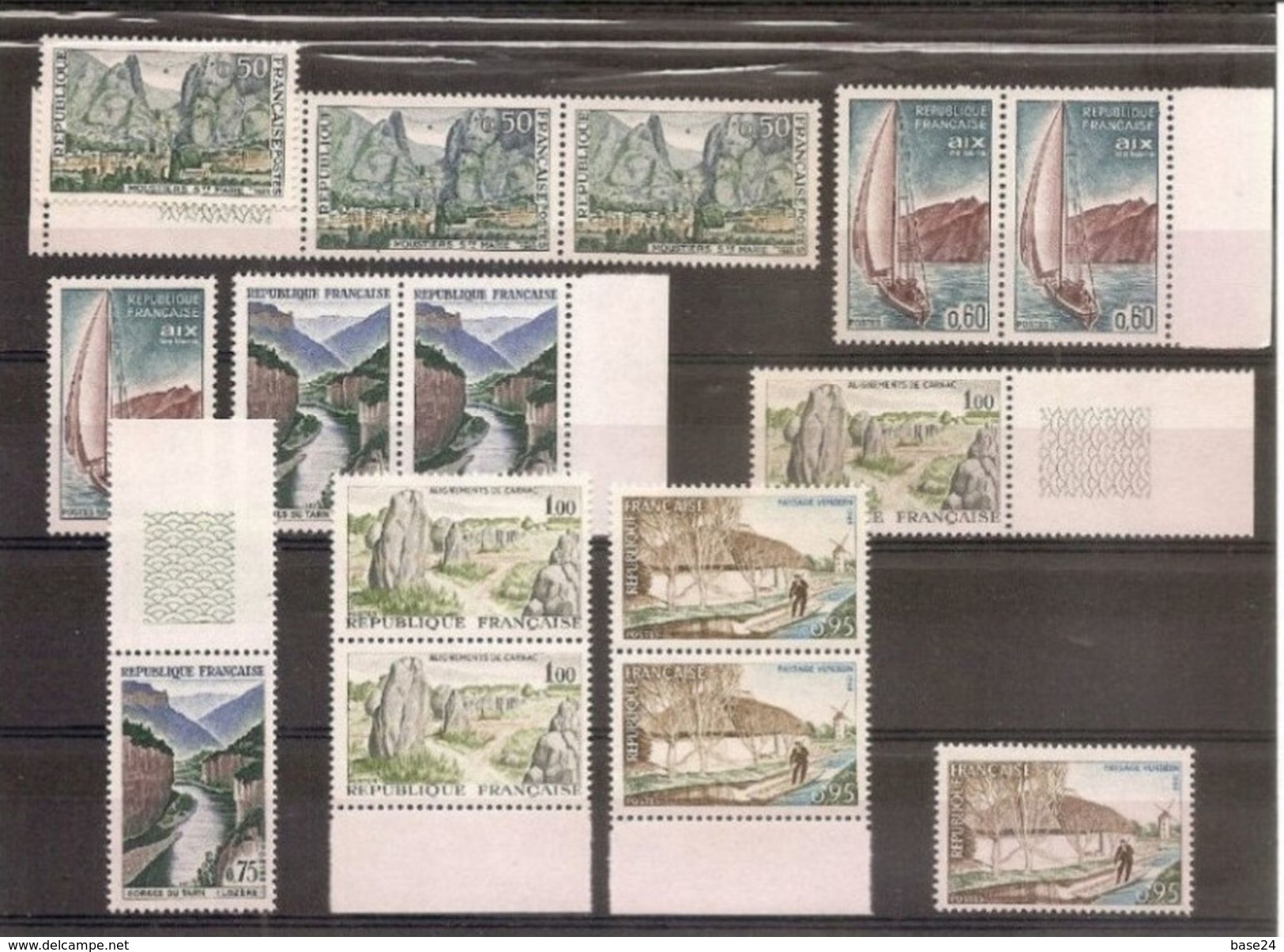 1965 Francia France TURISTICA  TOURISM 15 Valori: 1436/40 X3 MNH** - Altri & Non Classificati