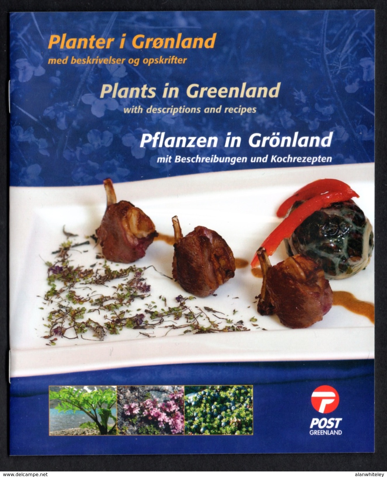 GREENLAND 2004 Edible Plants (1st Issue): Folder With 2 Sets Of Stamps UM/MNH - Storia Postale