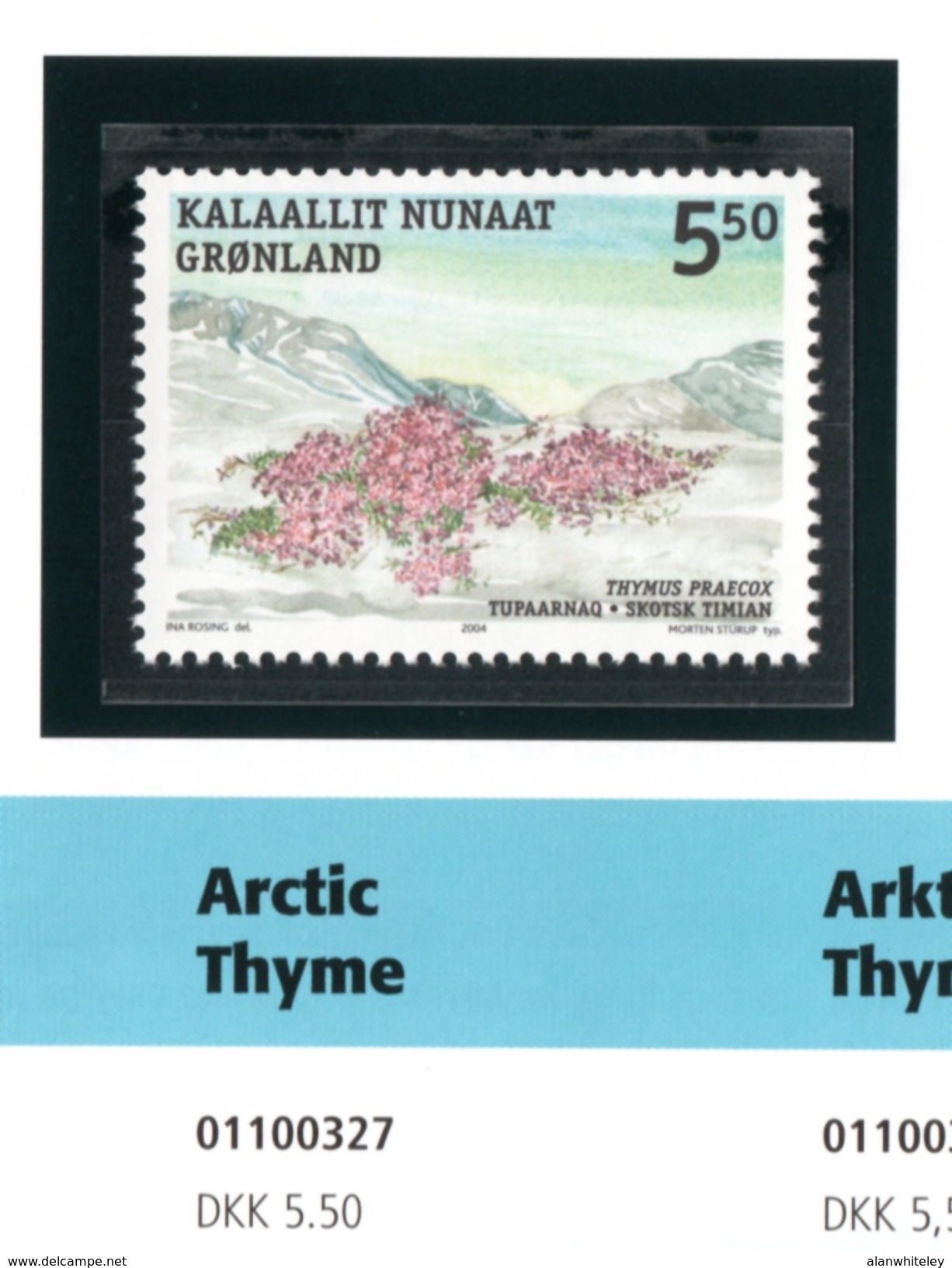 GREENLAND 2004 Edible Plants (1st Issue): Folder With 2 Sets Of Stamps UM/MNH - Storia Postale