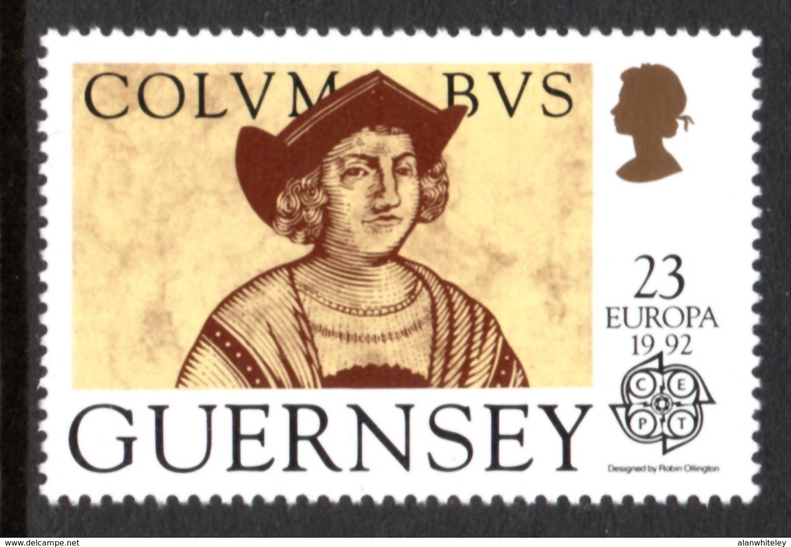 GUERNSEY 1992 500th Anniversary Of Discovery Of America 23p: Single Stamp UM/MNH - Guernsey