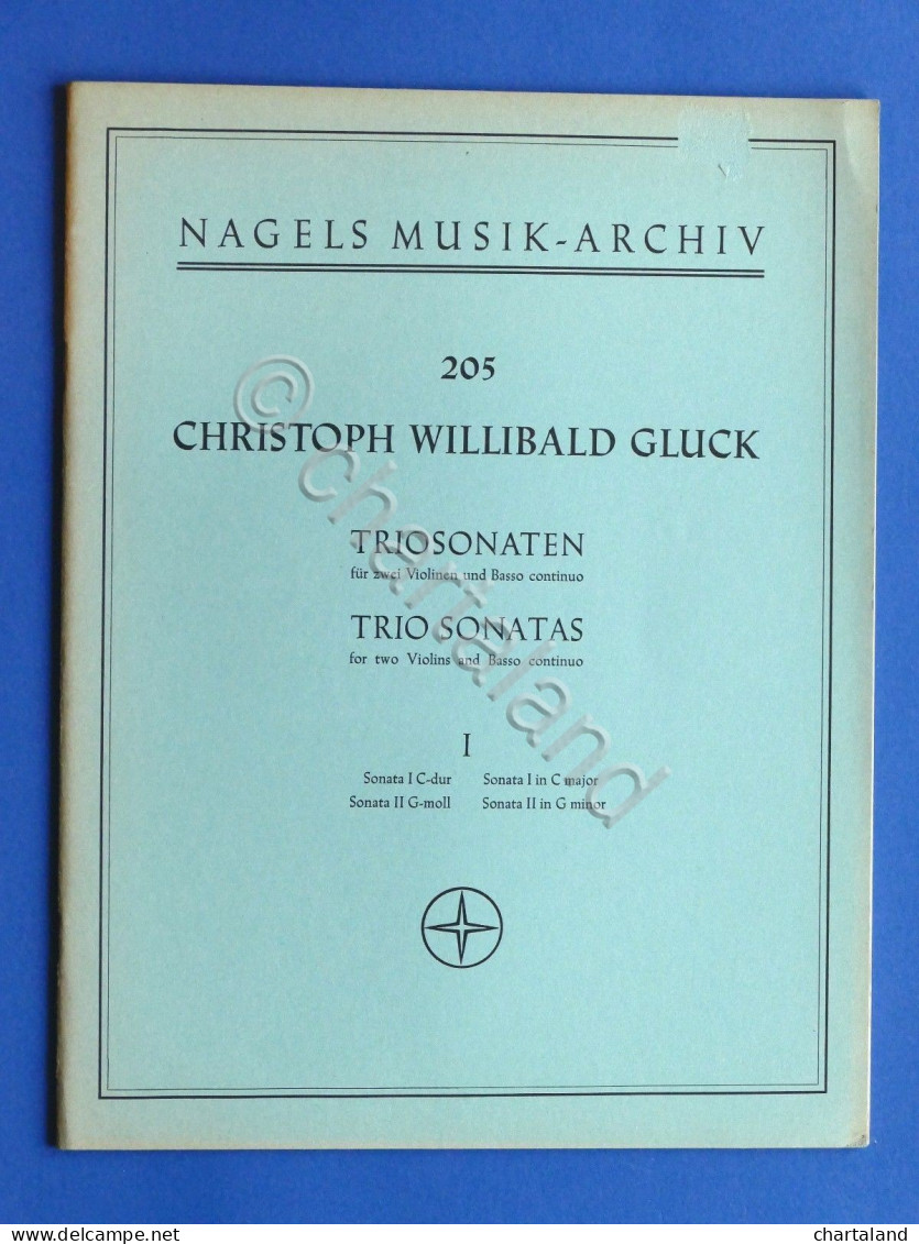 Spartito Partitura - C.W. Gluck - Trio Sonatas (I) - 2 Violini E Basso Continuo - Non Classificati