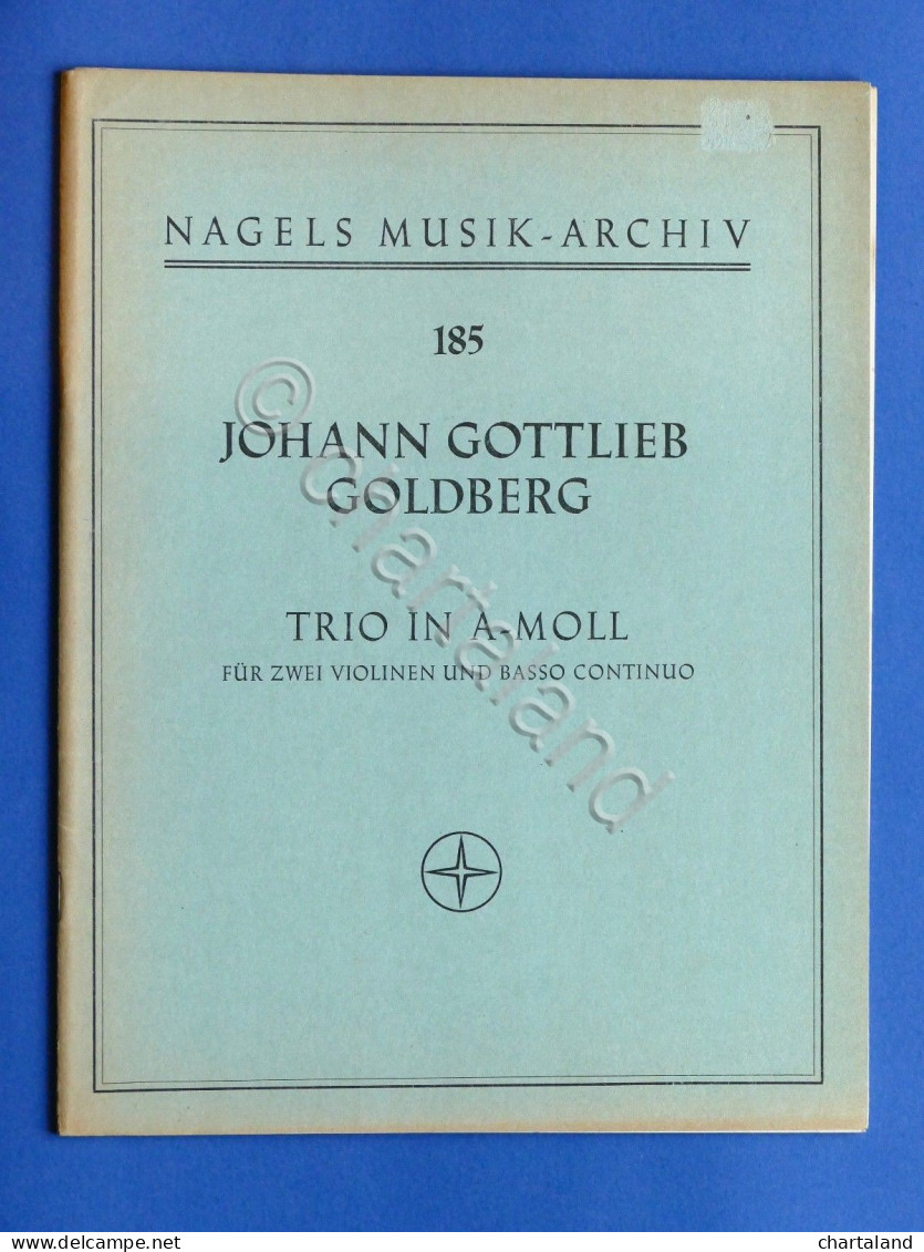 Spartito Partitura - J. Gottlieb Goldberg - Trio In A-Moll - Violini E Basso - Non Classificati