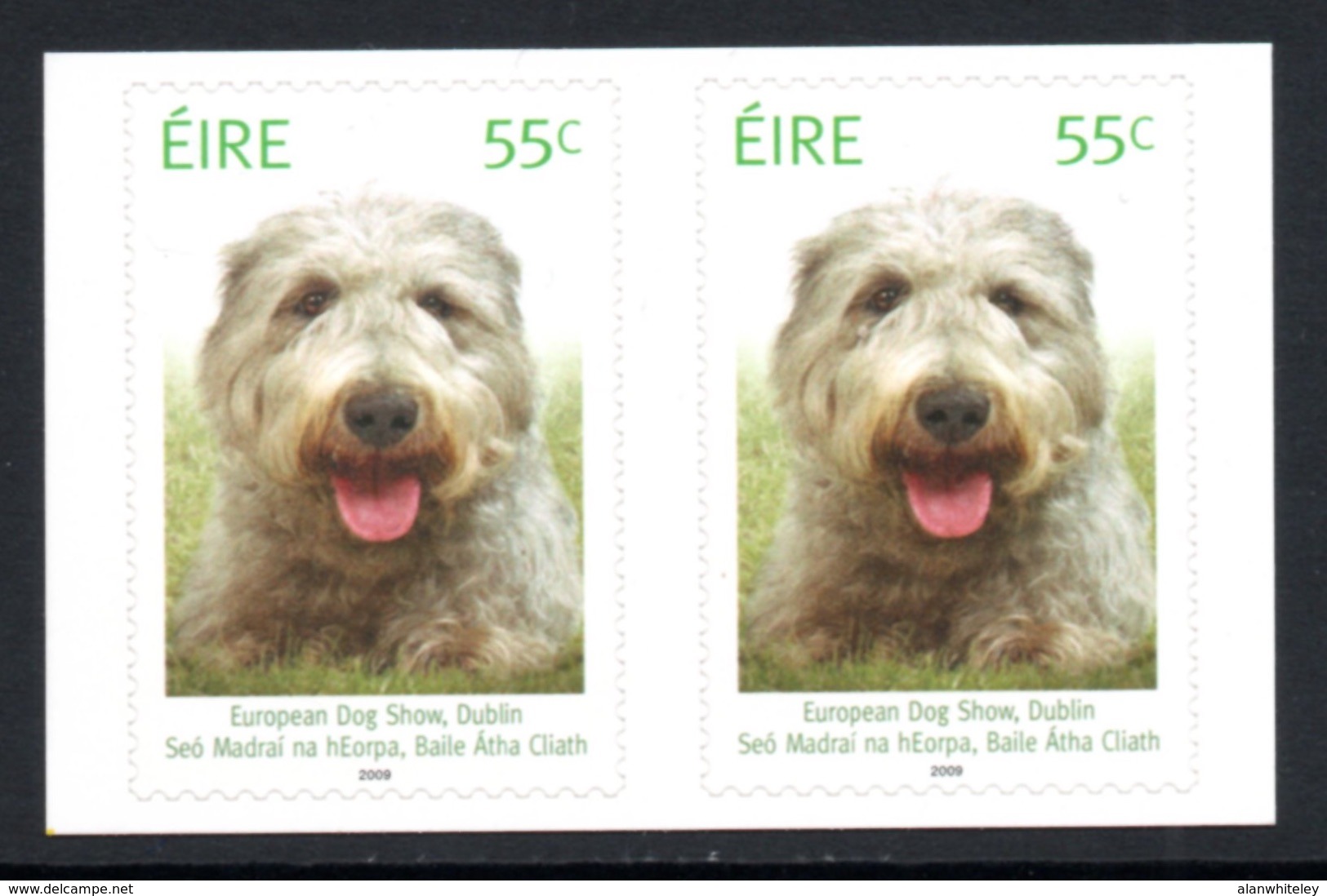 IRELAND 2009 European Dog Show, Dublin: Horizontal Pair Of Stamps UM/MNH - Nuovi