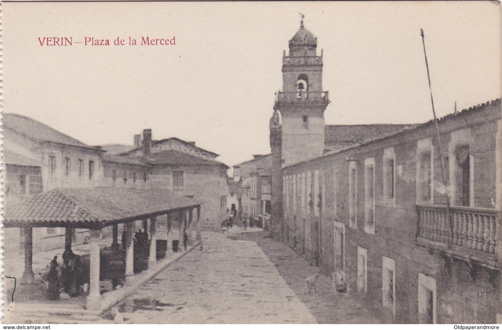 POSTCARD SPAIN  ESPAÑA - GALICIA  - ORENSE - VERIN - PLAZA DE LA MERCED - Orense