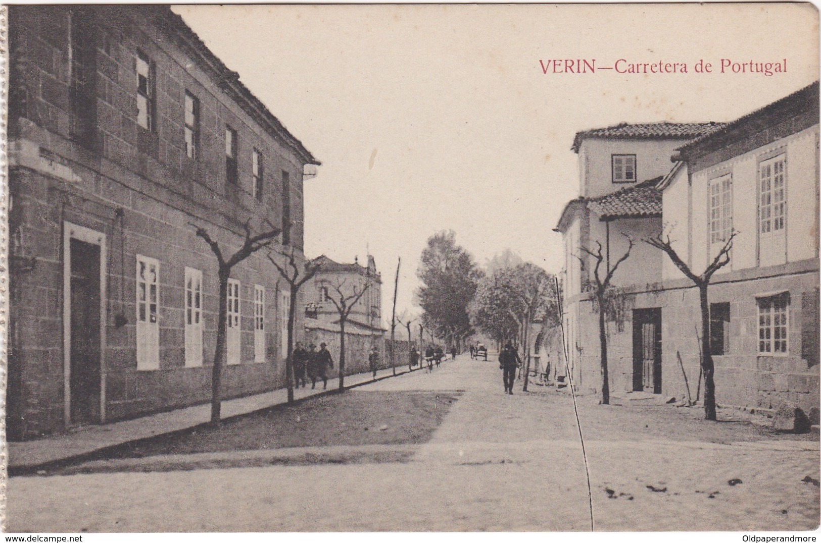 POSTCARD SPAIN  ESPAÑA - GALICIA  - ORENSE - VERIN - CARRETERA DE PORTUGAL - Orense