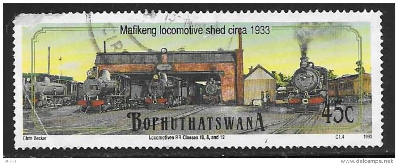 Bophuthatswana Scott # 291 Used Train Shed, 1993, Corner Damage - Bophuthatswana