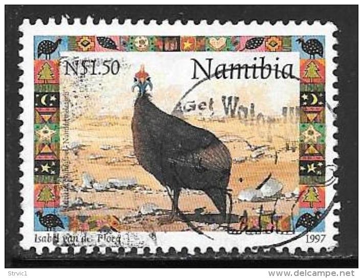 Namibia, Scott # 871 Used Guineafowl, Christmas, 1997 - Namibia (1990- ...)