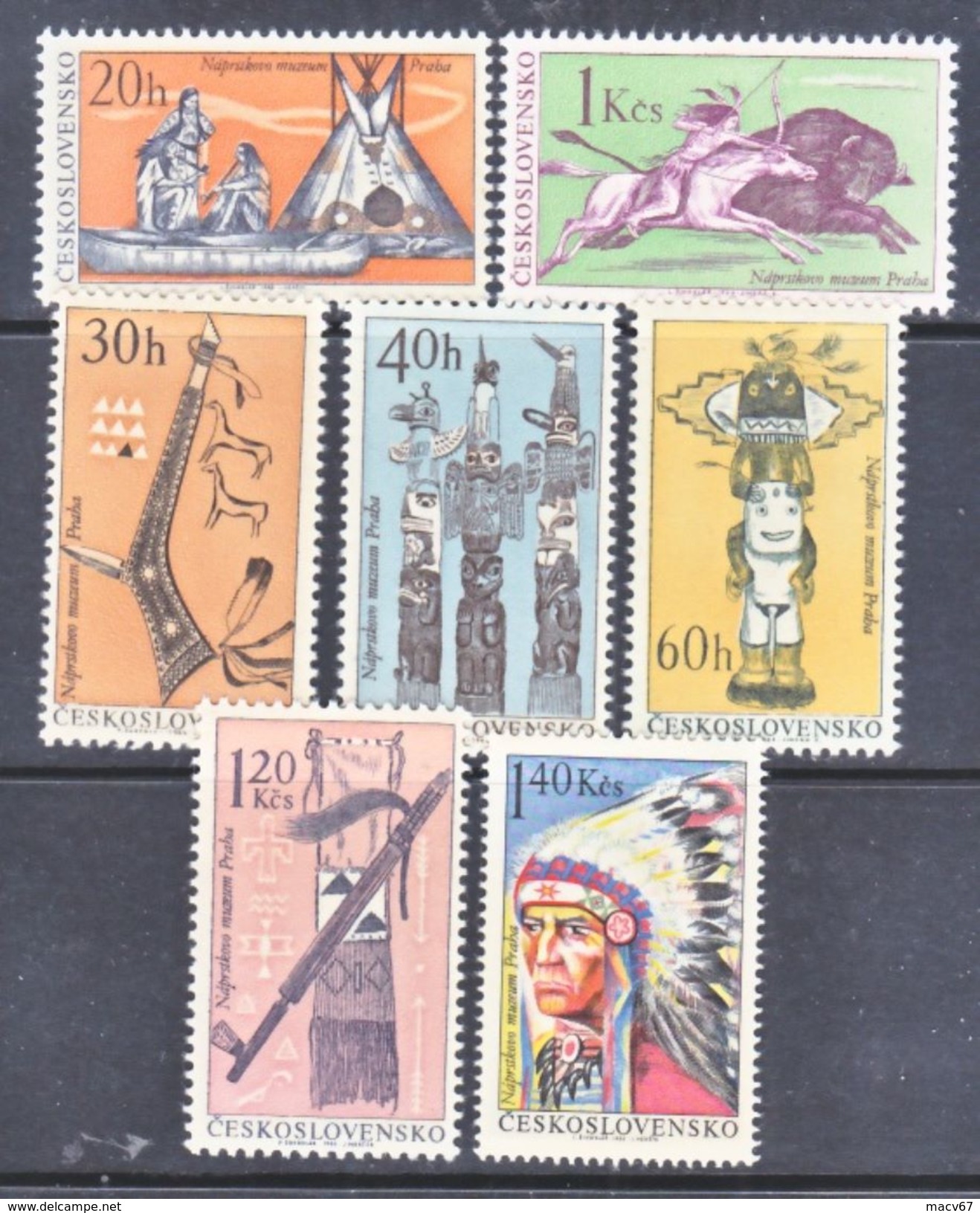 CZECHOSLOVAKIA  1400-06   **   AMERICAN  INDIANS - American Indians