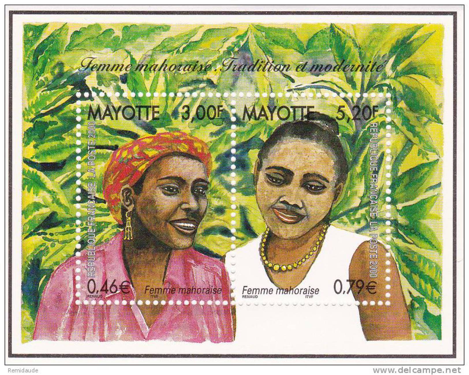 MAYOTTE - BLOC YVERT N°3 ** MNH - Hojas Y Bloques