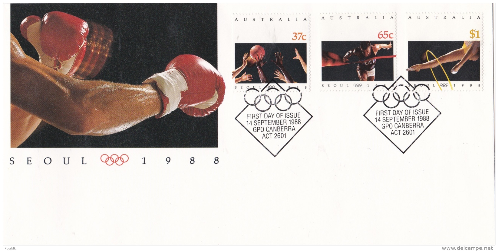 Australia FDC 1988 Seoul Olympic Summer Games (LAR7-3**NB) - Verano 1988: Seúl