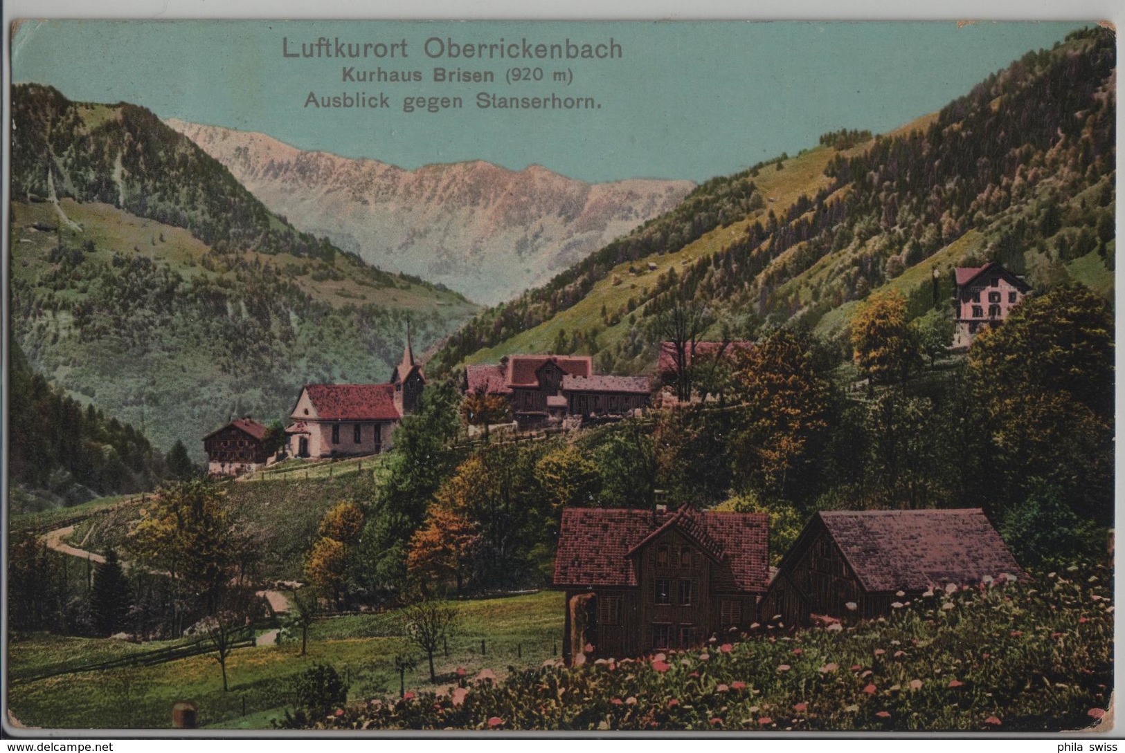 Luftkurort Oberrickenbach - Kurhaus Brisen - Ausblick Gegen Stanserhorn - Photo: W. Zimmermann - Stans