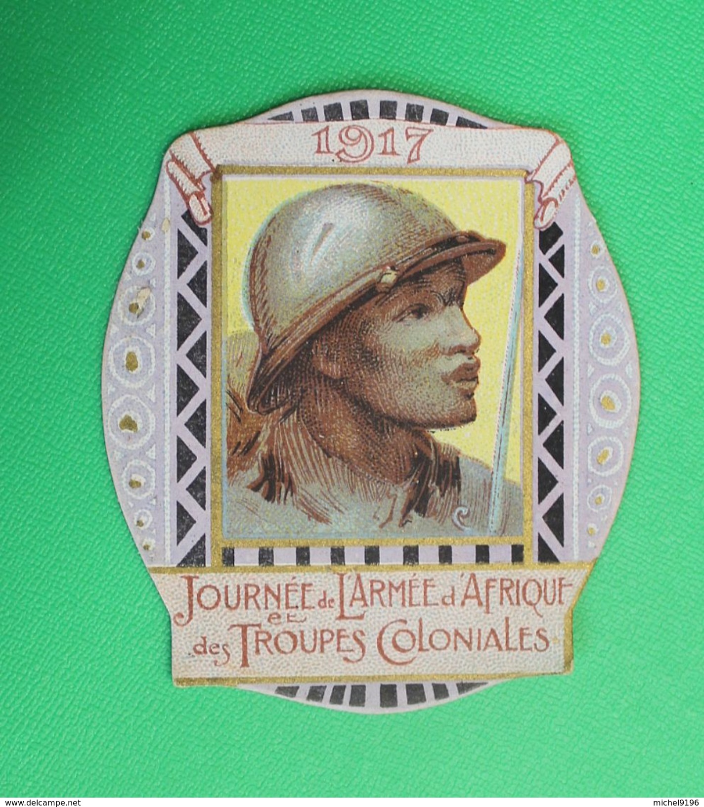 Vignette Journée  Armée D'Afrique Des Troupes Coloniales 1917 - 1914-18