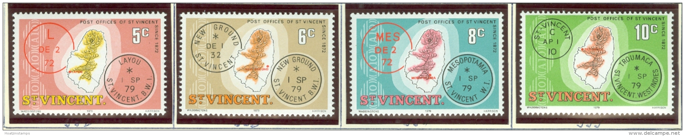 St Vincent: 1979   St Vincent Post Offices    MNH - St.Vincent (...-1979)