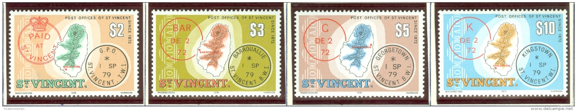 St Vincent: 1979   St Vincent Post Offices    MNH - St.Vincent (...-1979)