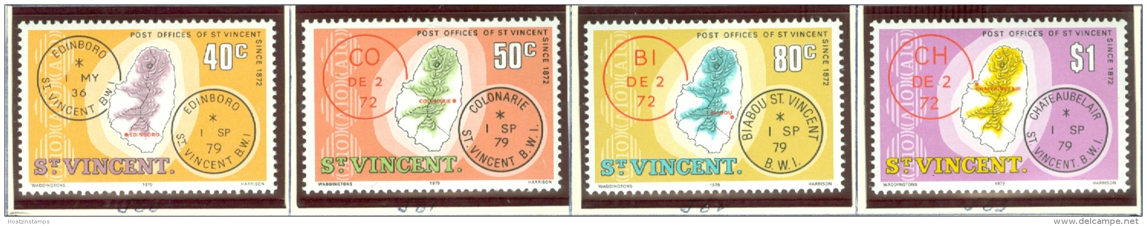 St Vincent: 1979   St Vincent Post Offices    MNH - St.Vincent (...-1979)