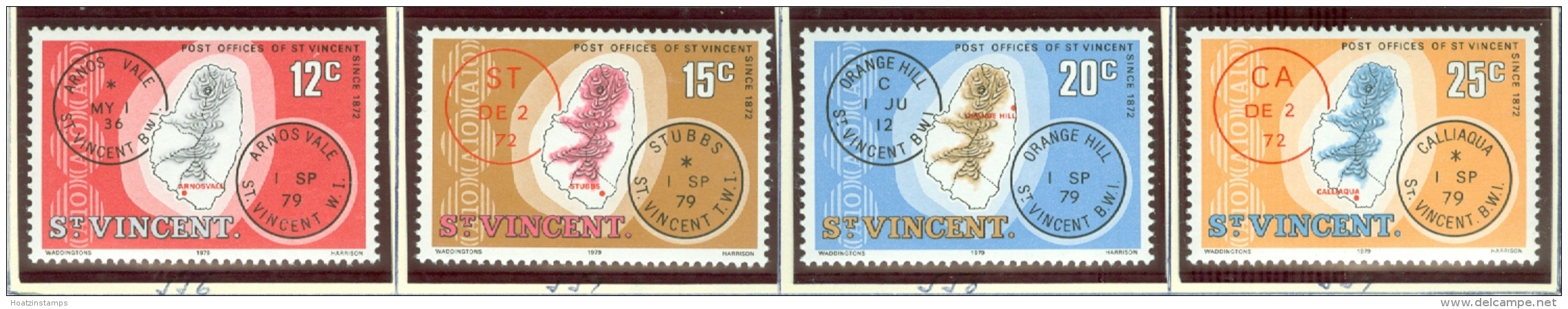 St Vincent: 1979   St Vincent Post Offices    MNH - St.Vincent (...-1979)