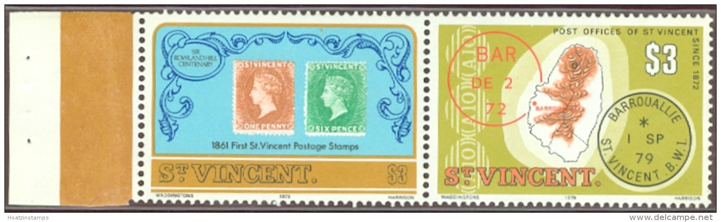 St Vincent: 1979   Stamp Booklet - Rowland Hill    $7.80   SG SB7     MNH - St.Vincent (...-1979)