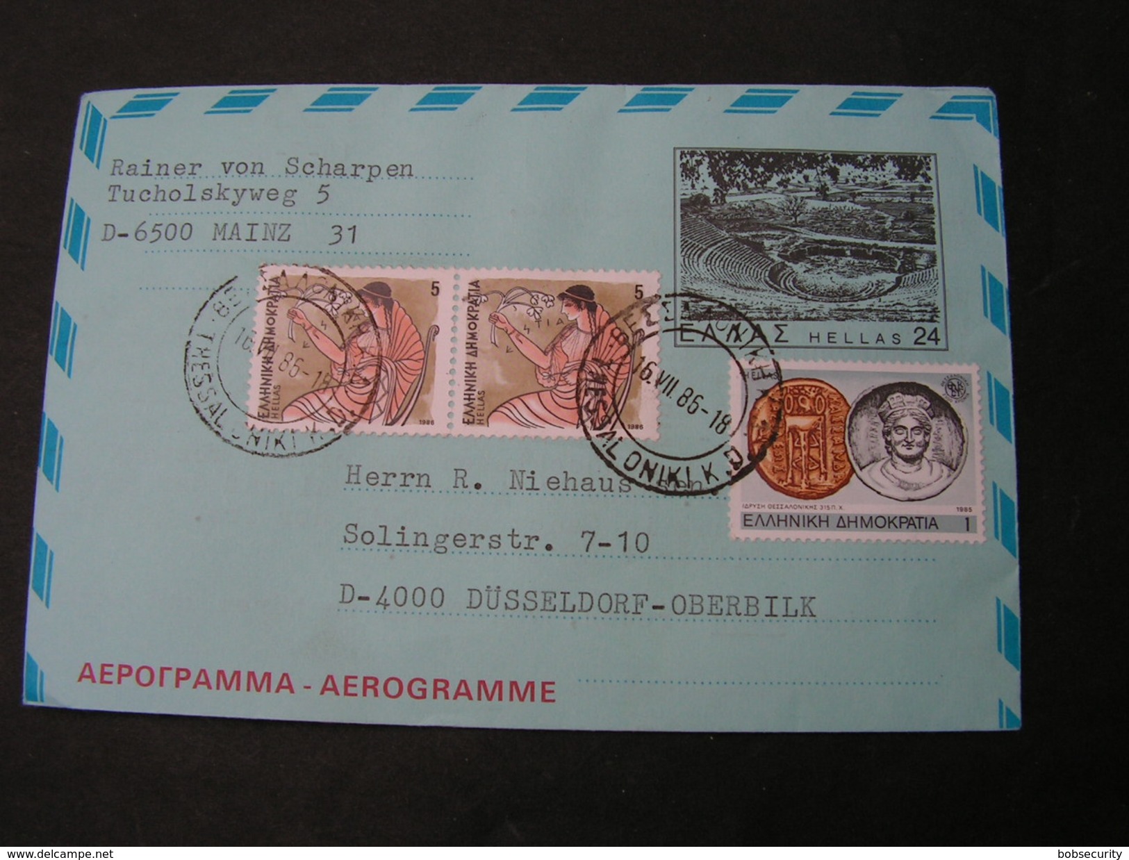 GR Air Letter 1985 - Briefe U. Dokumente