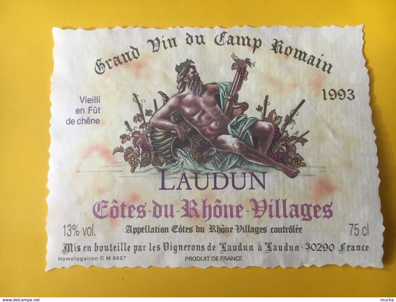 5822 - Grand Vin Du Camp Romain 1993 Laudun Côtes Du Rhône Villages - Côtes Du Rhône