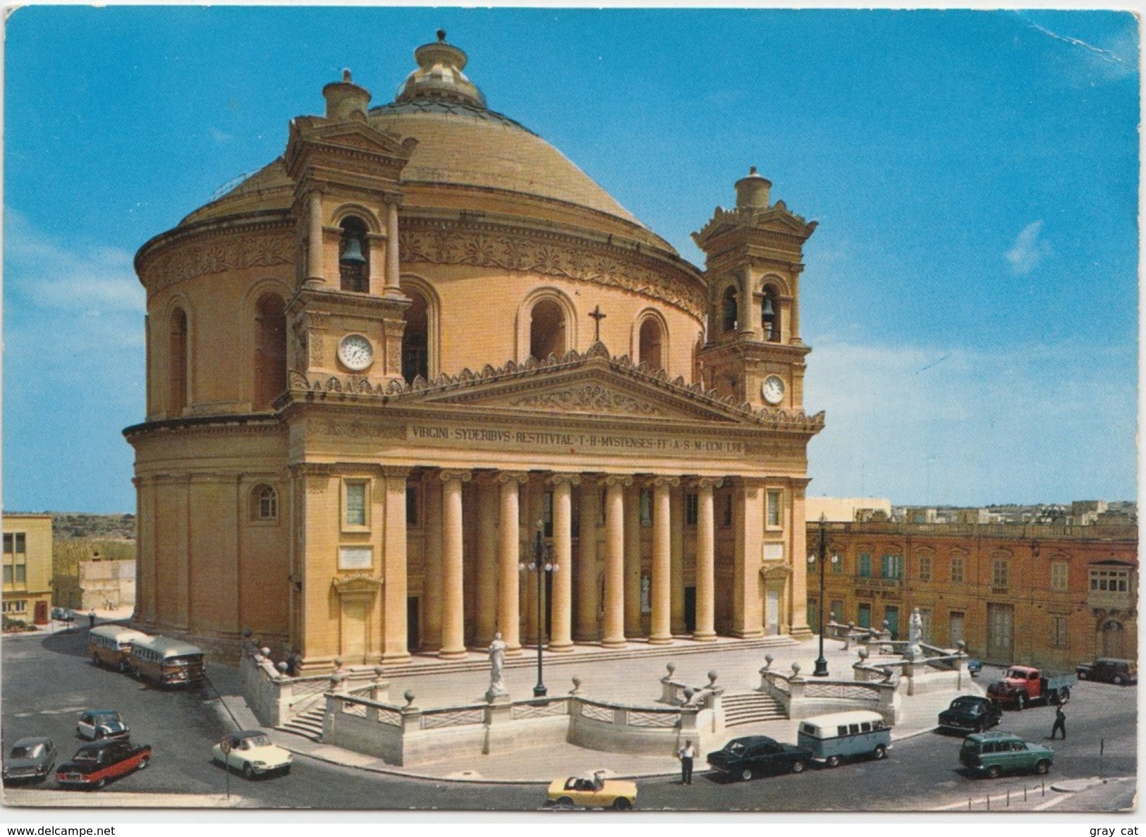 MALTA, Dome Of Mosta Parish Church, Used Postcard [20681] - Malta