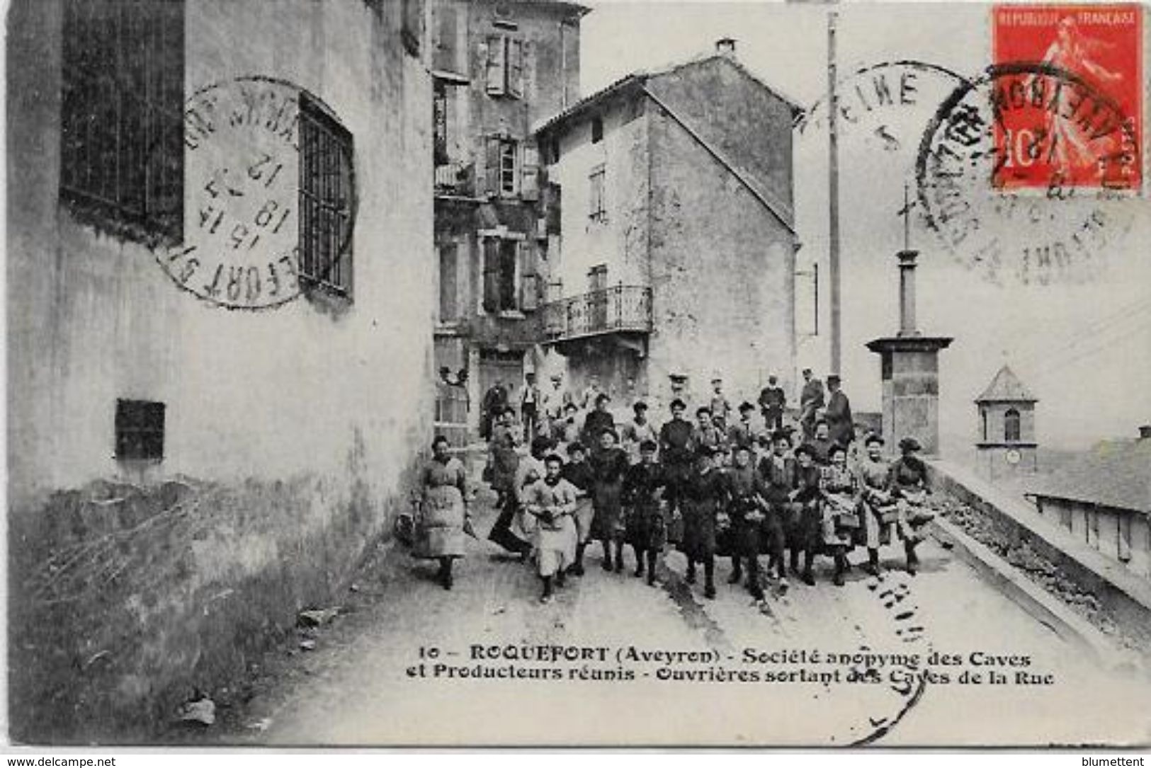 CPA ROQUEFORT Aveyron Circulé Métier - Roquefort