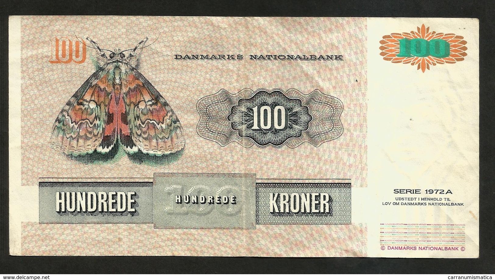 DENMARK / DANIMARCA - DANMARKS NATIONALBANK - 100 KRONER (1972) - Dänemark