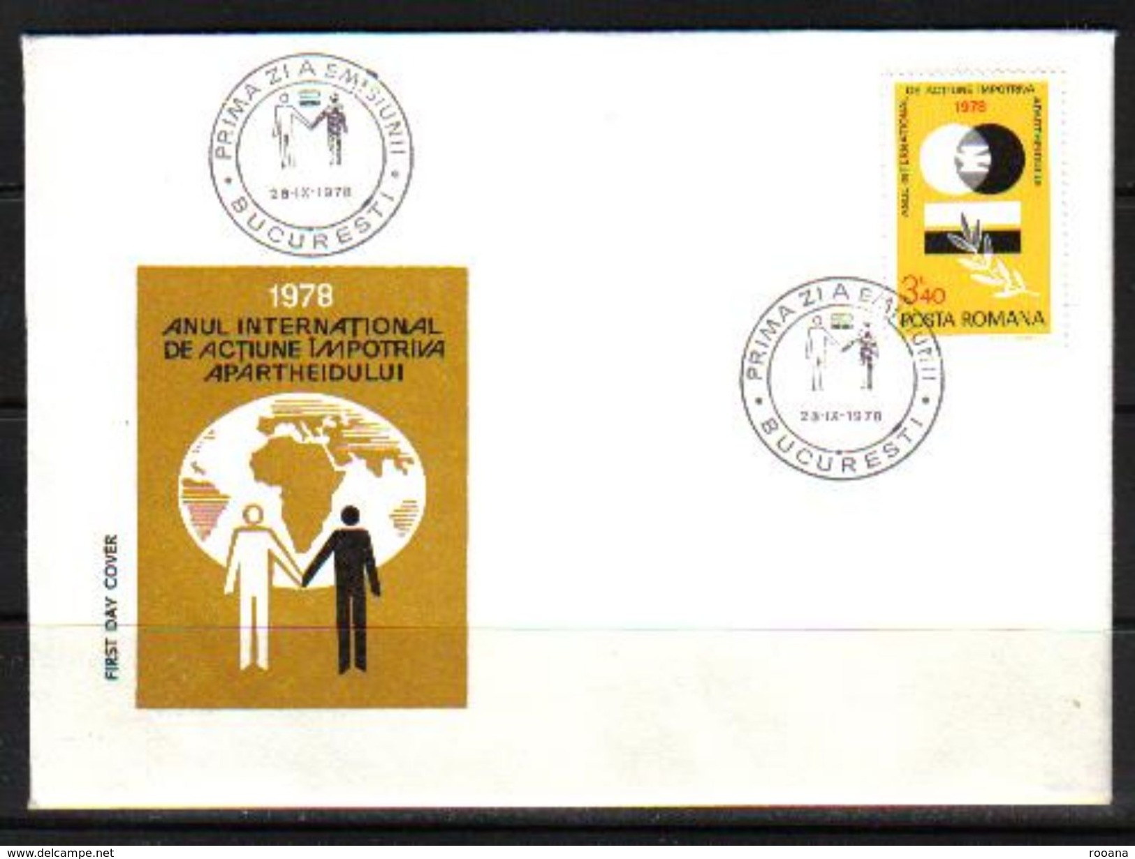 ROMANIA FIRST DAY COVER 1978 - FDC