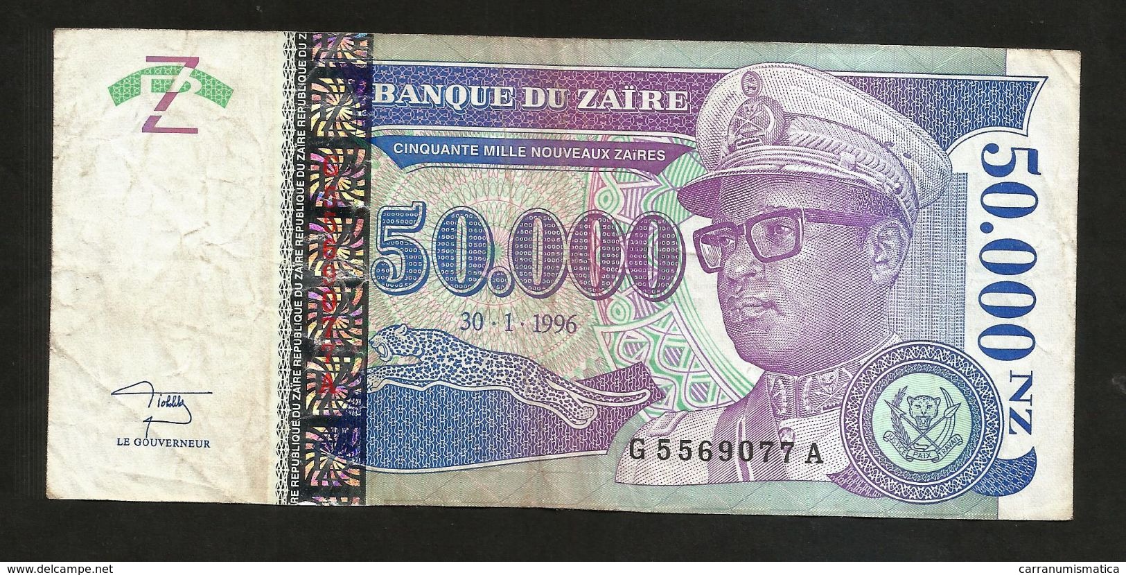 ZAIRE - BANQUE Du ZAIRE - 50000 Nouveaux ZAIRES (1996) - Zaire