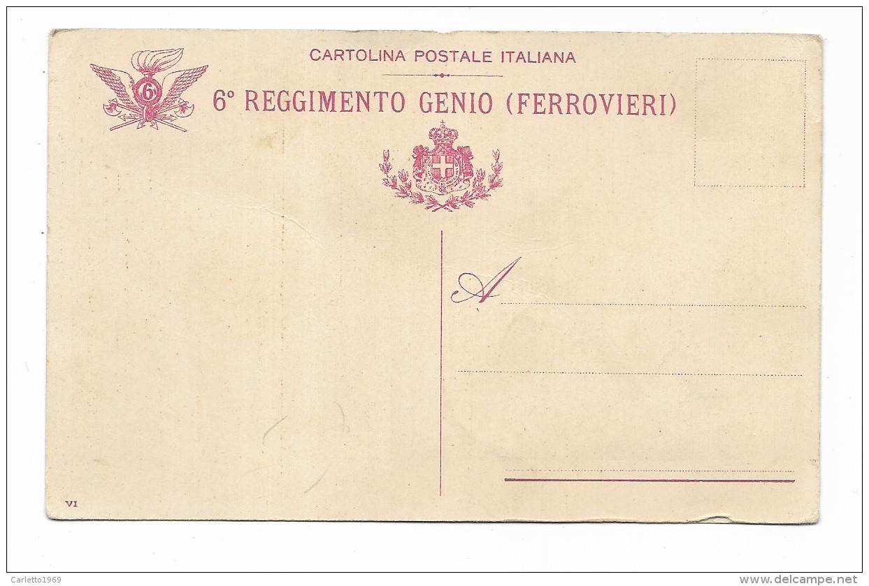 6 REGGIMENTO GENIO FERROVIERI ILLUSTRATA G.LEWIS - NV FP - Régiments