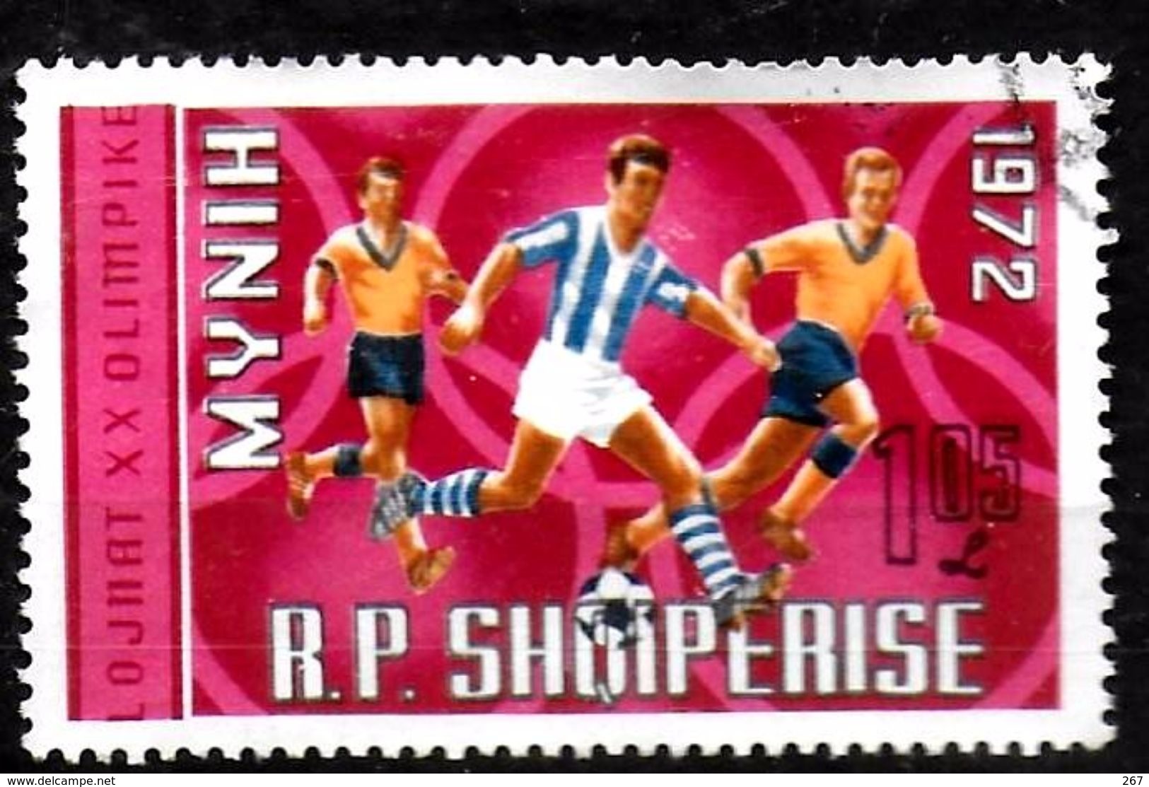 ALBANIE  N°  1322 Oblitere    Jo 1972  Football Soccer  Fussball - Gebraucht