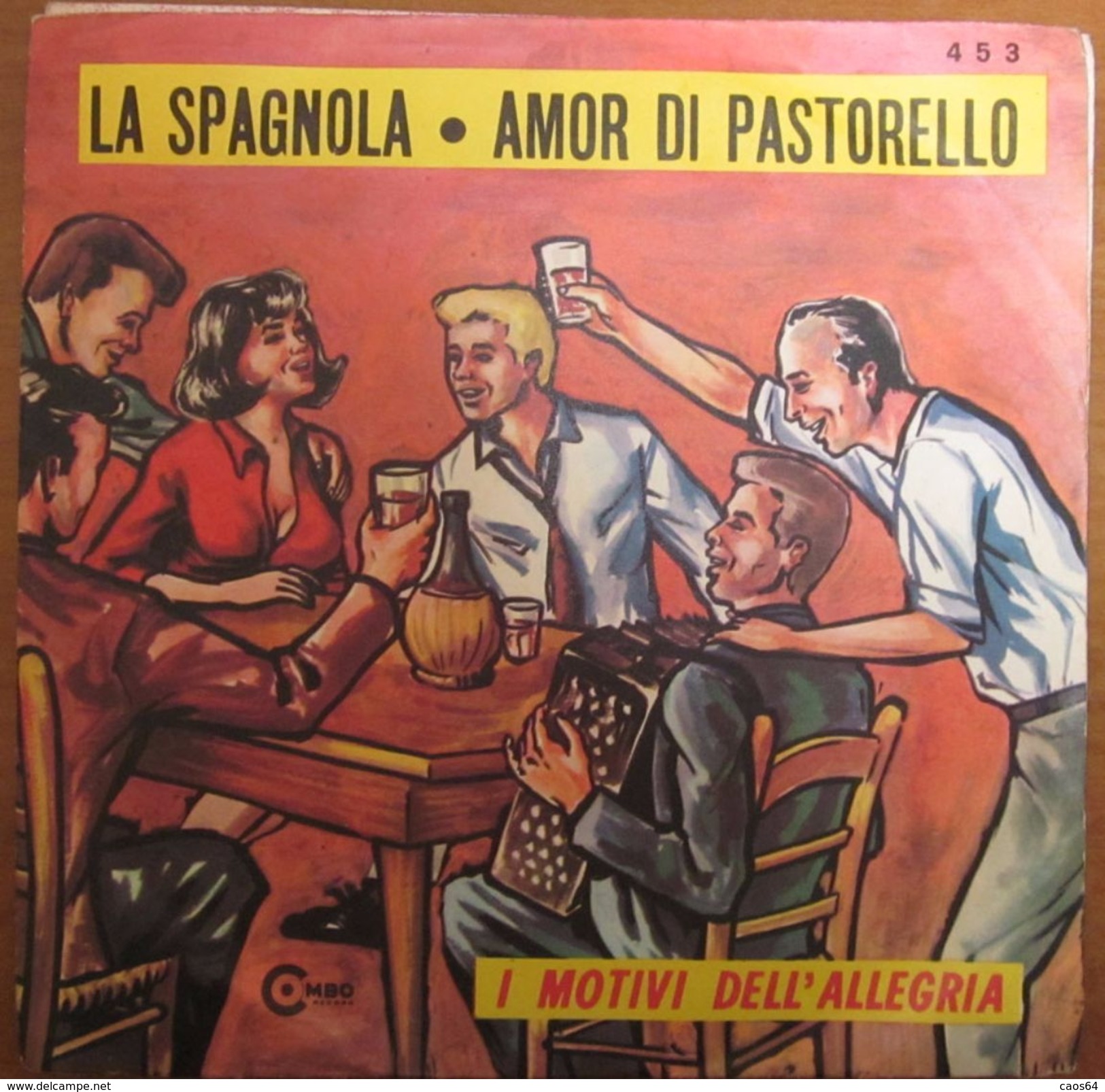 La Spagnola Amor Di Pastorello I Motivi Dell'allegria Adriano Valle(7") - Country En Folk