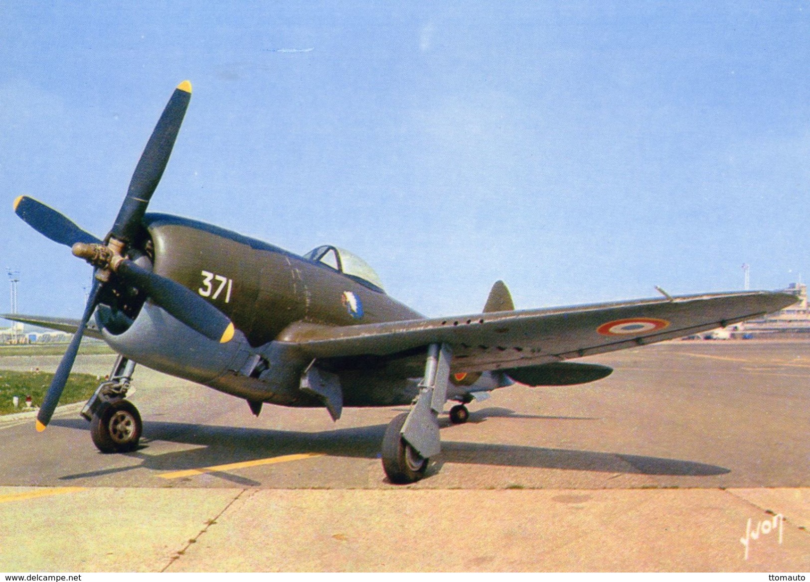 Republic P-47D 'Thunderbolt'  -  1941  -  Carte Postale - 1939-1945: 2ème Guerre