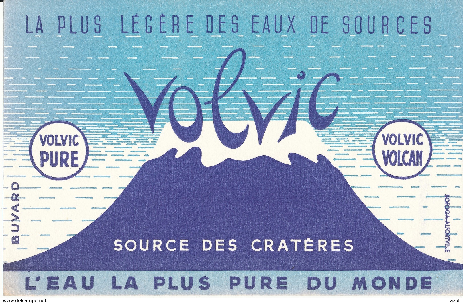 BUVARD -  Eaux De Source VOLVIC - E