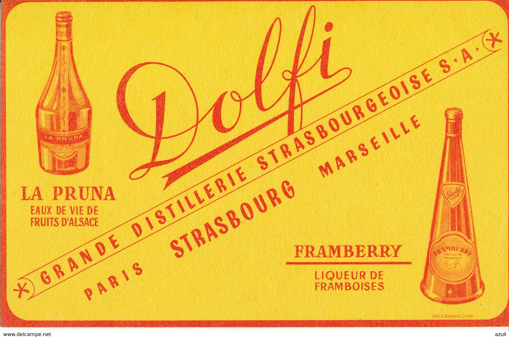 BUVARD -  DOLFI, Distillerie, Strasboug - Liquor & Beer