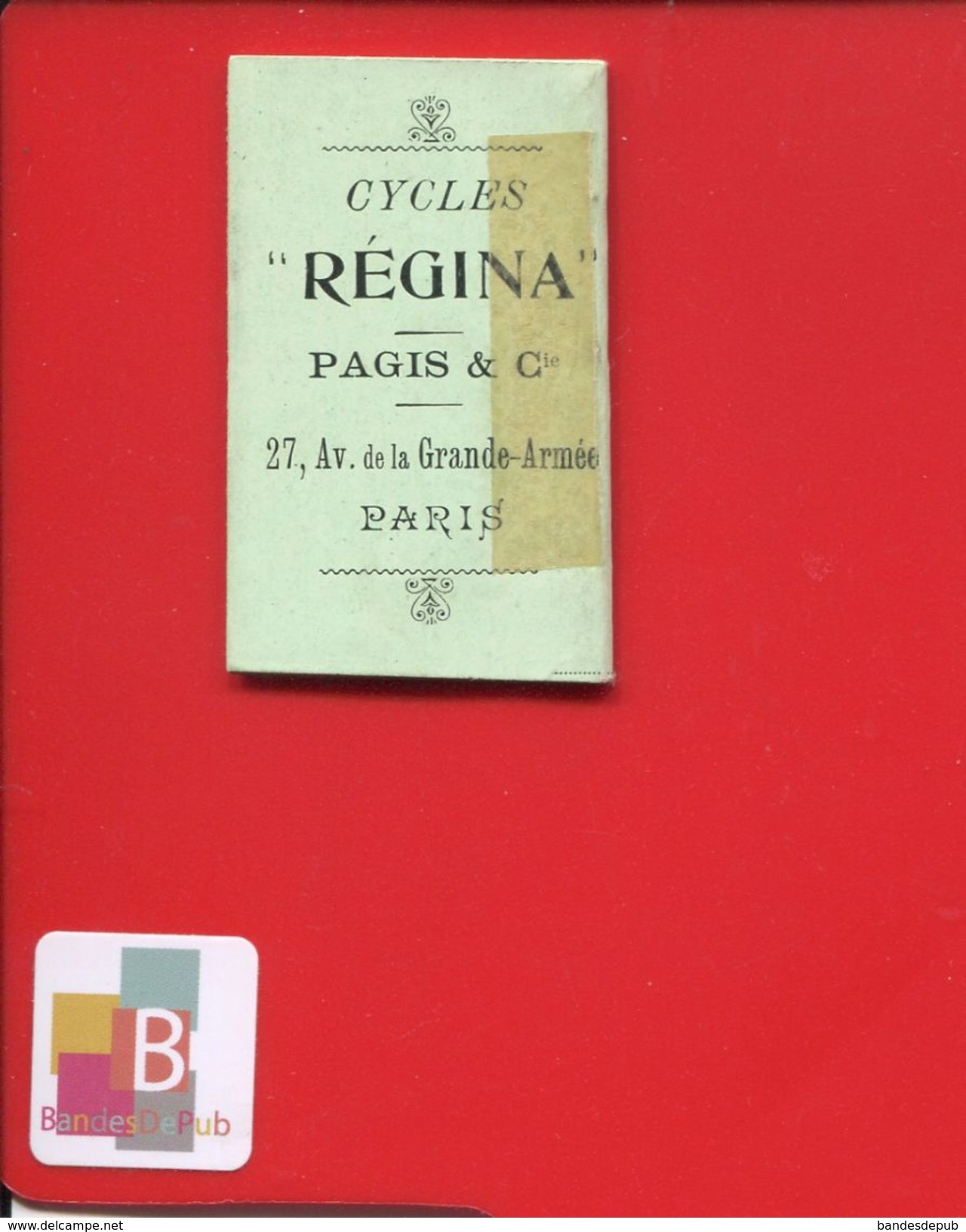 Calendrier Poche 1905 Jeune Fille PARIS CYCLES VELO  REGINA PAGIS Avenue De La Grande Armée Butot Picon Passage Du Caire - Kleinformat : 1901-20
