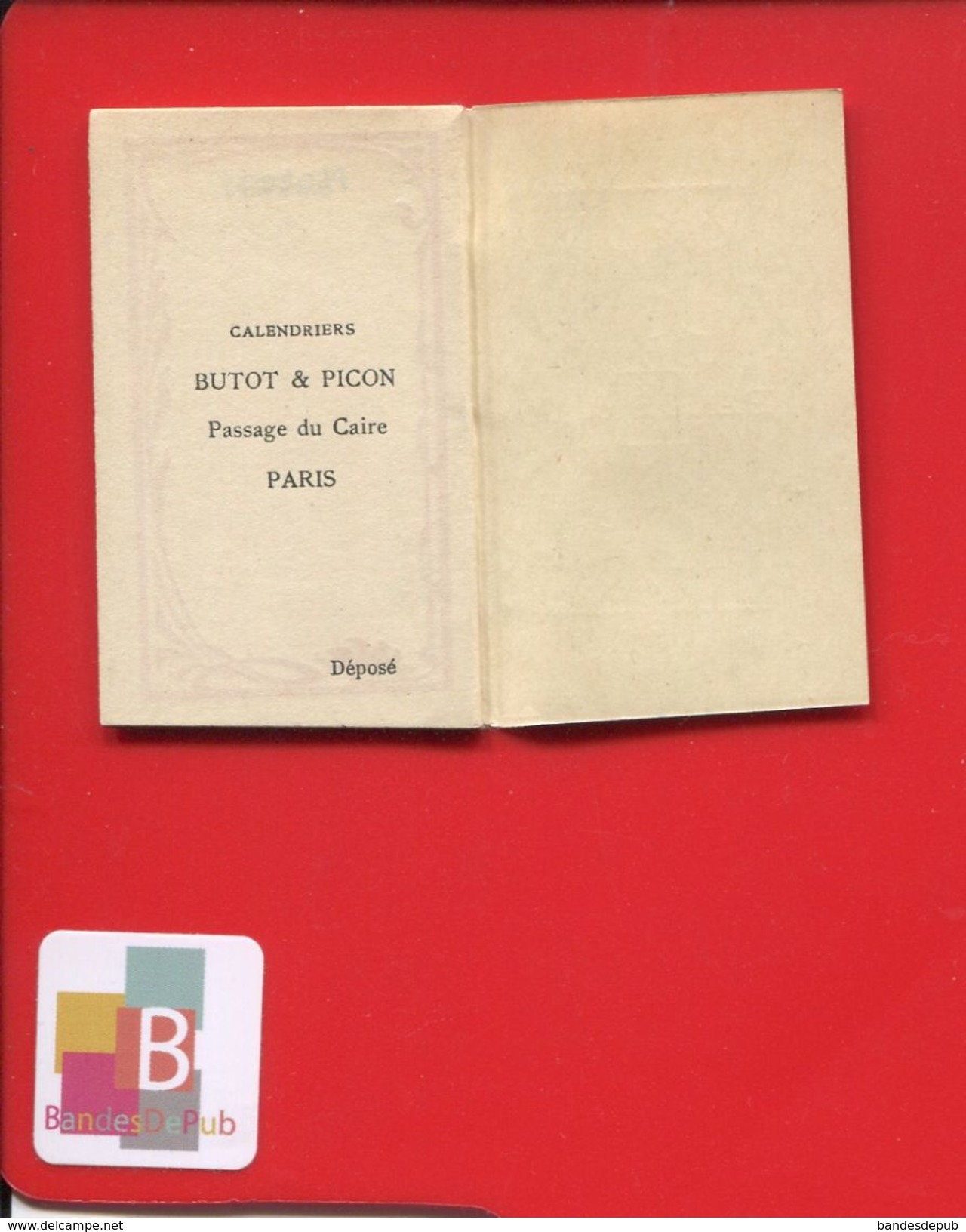 Calendrier Poche 1905 Jeune Fille PARIS CYCLES VELO  REGINA PAGIS Avenue De La Grande Armée Butot Picon Passage Du Caire - Petit Format : 1901-20