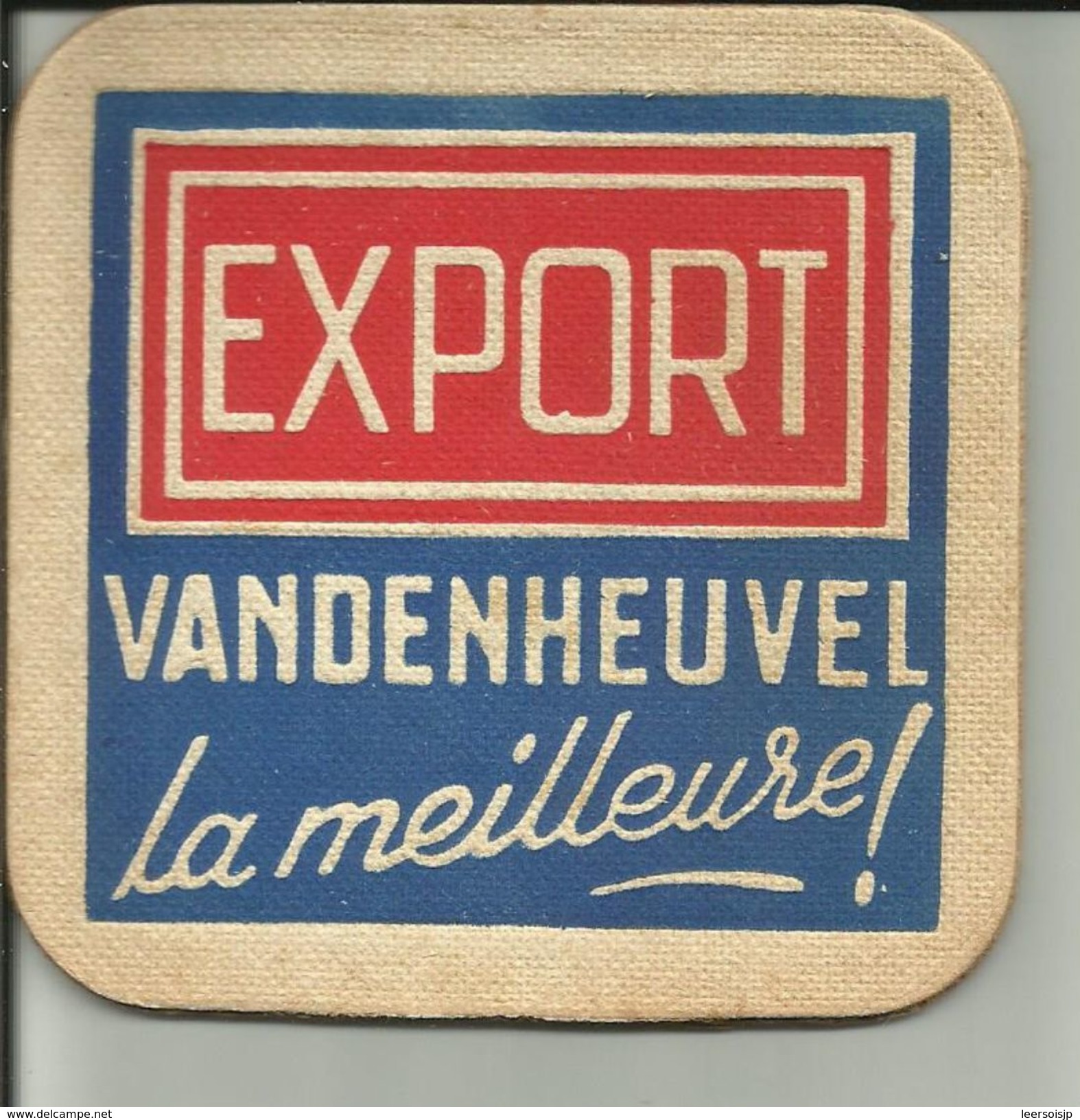 Export  Brasserie Vandenheuvel Brussel - Sous-bocks