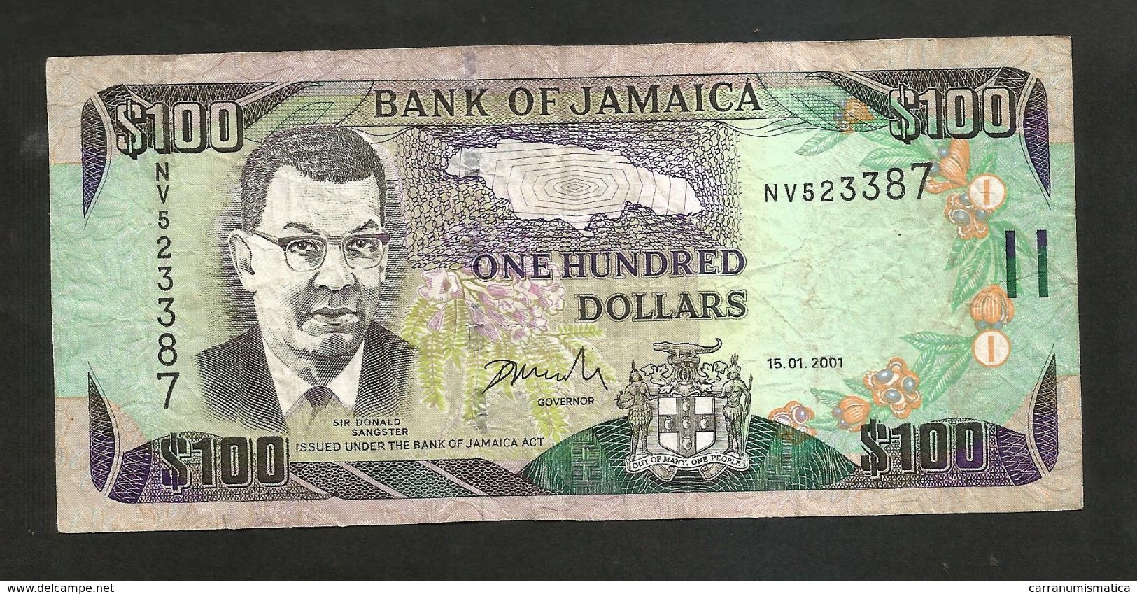 JAMAICA - BANK Of JAMAICA - 100 Dollars (2001) - Jamaica