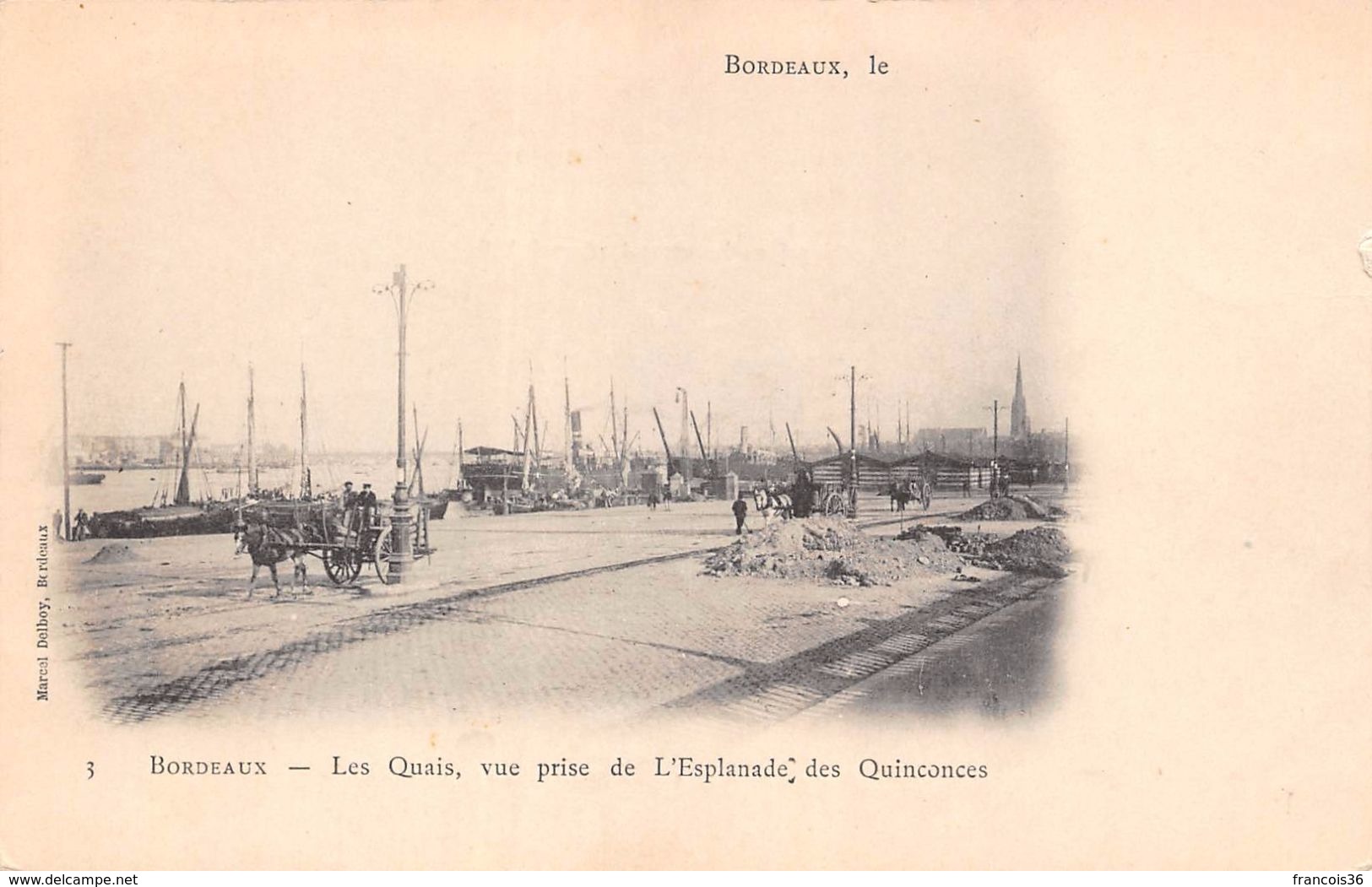 (33) Bordeaux - Les Quais Vue Prise De L'Esplanade Des Quinconces - Bordeaux