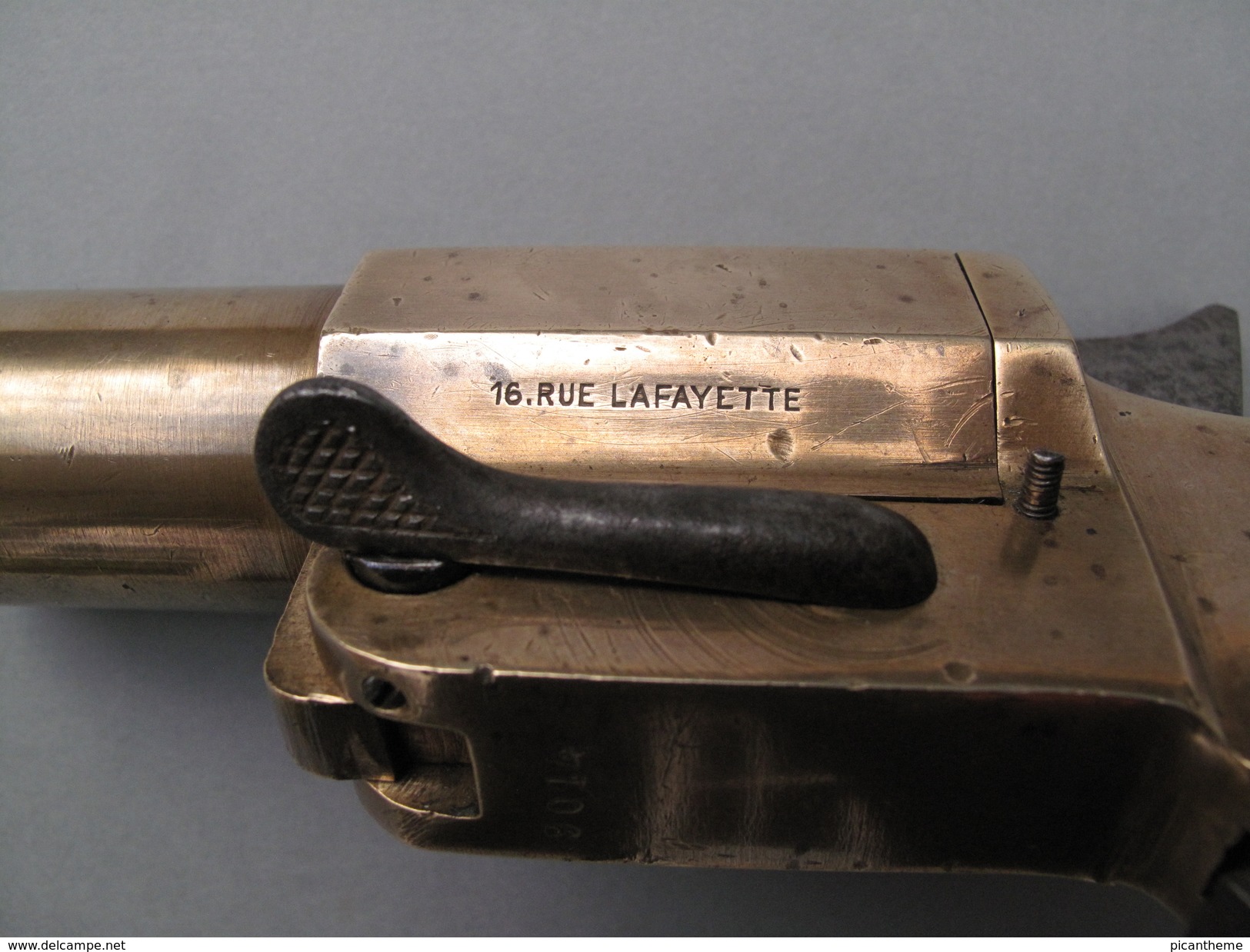 Très beau pistolet lance-fusées réglementaire français modèle Chobert 1914-1918